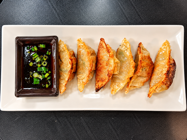 Folded Gold Gyoza.